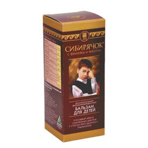 Бальзам «Сибирячок» с фенхелем и укропом
